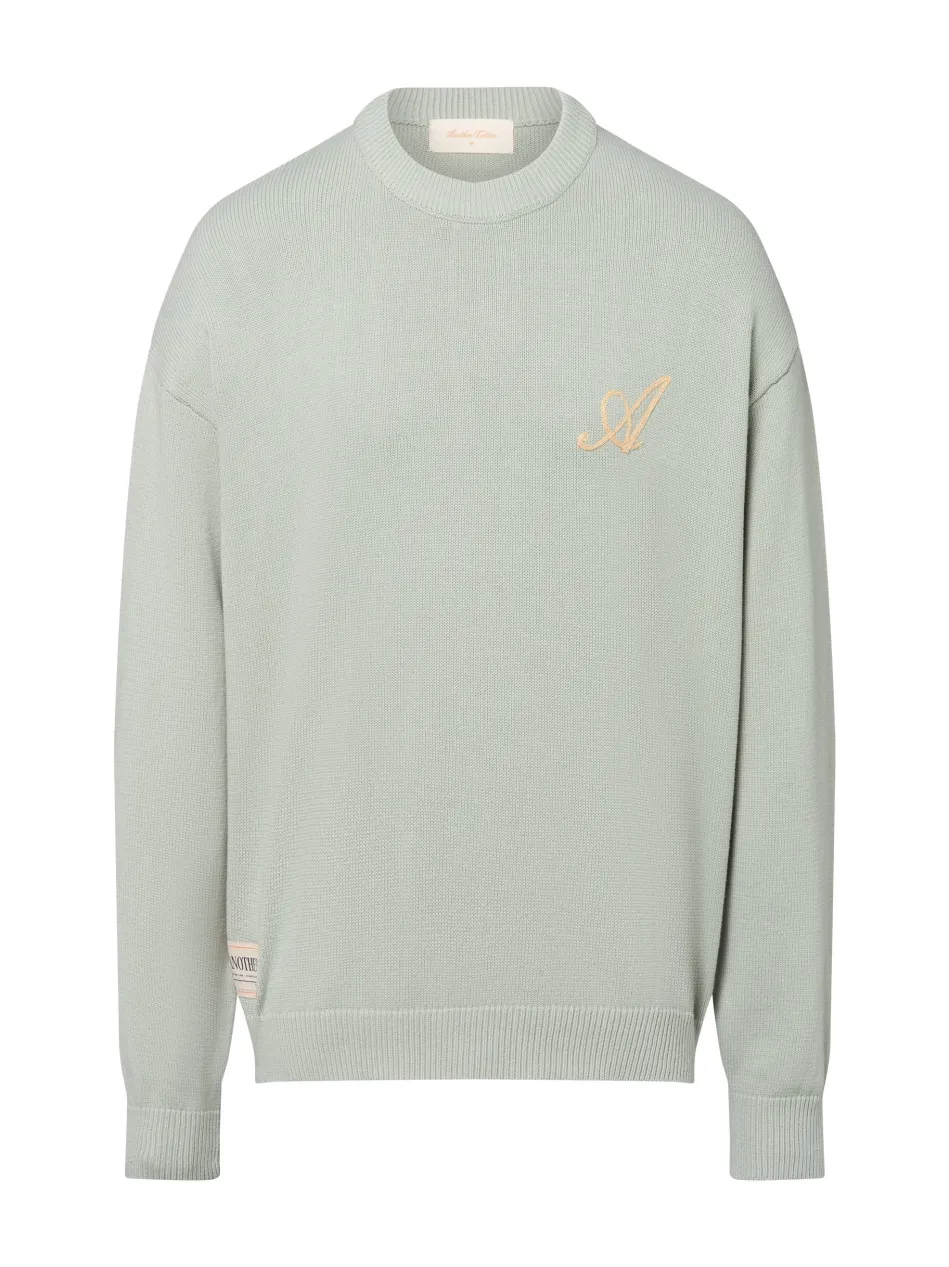 Herren Strickpullover - Logo Mesh