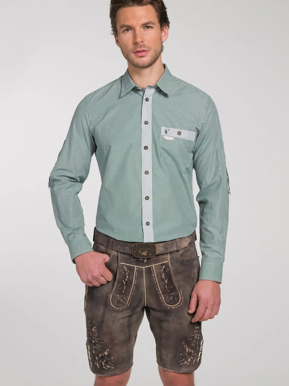 Herren Trachtenhemd - Dorf Langarm