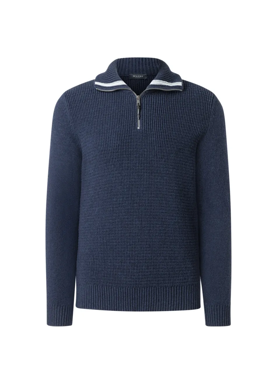 Herren Troyer-Pullover aus Merinowolle