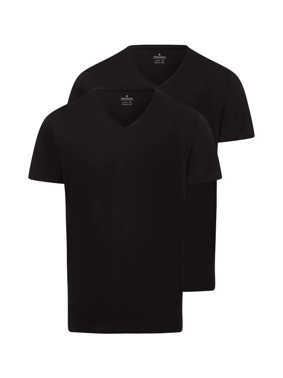 Herren T-Shirt im 2er-Pack - Body Fit